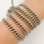 Silver Heavy Curb Chain